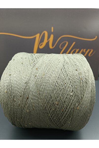 Pİ Yarn Gold Pullu Vizon Rengi İp 500gr