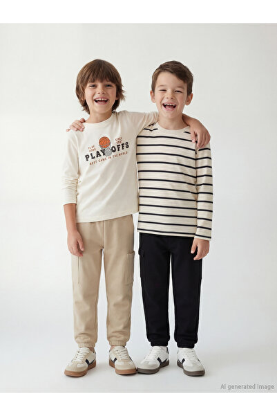 LC Waikiki Shining Store - Pantaloni de trening Sparkly Choices pentru băieți...