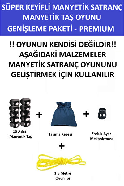 ZETCONCEPT Süper Keyifli Manyetik Satranç Genişleme Paketi - Ek Genişleme Pak...