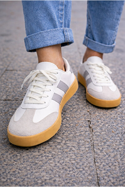 LUFFO Pantofi sport unisex pentru zi cu zi, cu talpă confortabilă, cu șireturi