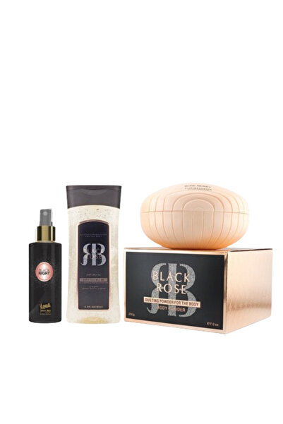 roseberry Black Rose Powder and Perfumed Oil Body Mist 250 ml