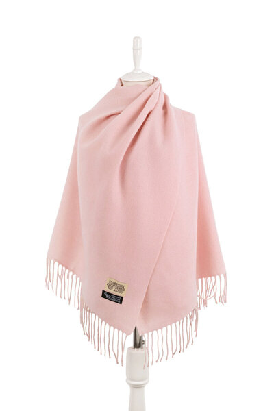 Bursa İpek Șal de iarnă cu două fețe, cremă pudră