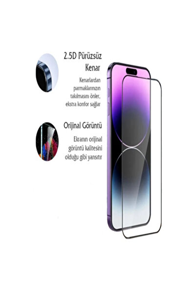 Arte iPhone 13 Pro Max / 14 Plus Uygulama Aparatlı Esnek Nano Koruyucu 9H