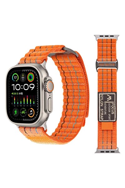 REDz Accessories The Brave, Sport, Apple Watch, Adjustable, Nylon, Orange Str...