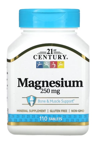 21st Century Magnesium dietary supplement to promote bone and muscle health, ...