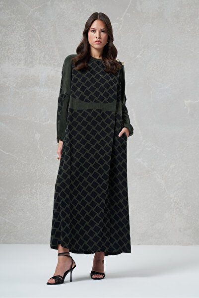 MissWhence Patterned Cupro Dress 37825