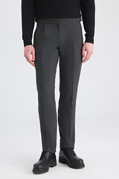 Twn بنطلون قماش دوبي أنثراسايت