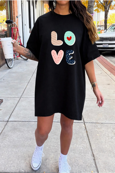 bellanova Γυναικείο βαμβακερό κοντομάνικο φόρεμα με λαιμόκοψη σε σχήμα ποδηλά...