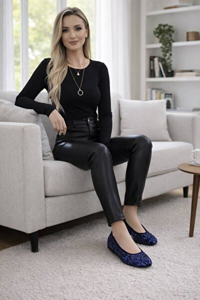 hashtag Home Ballet Flats Comfortable and Stylish Model Sequined Non-Slip Sol...