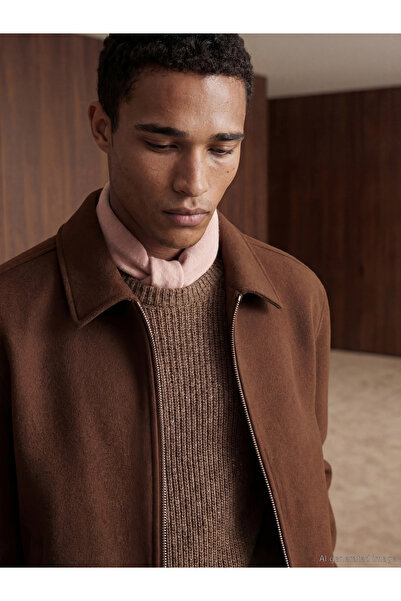 LC Waikiki Standardfit Men's Cashmere Coat from Uzg Store for Style Enthusiasts