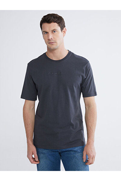 LC Waikiki RMZ GİYİM FARKIYA تي شيرت رجالي مطرز بياقة روبا