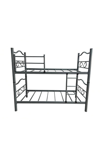 Bademli home Bademli Mobilya Metal Ranza 90x190 Merdivenli Ayrılabilir Karyolalı