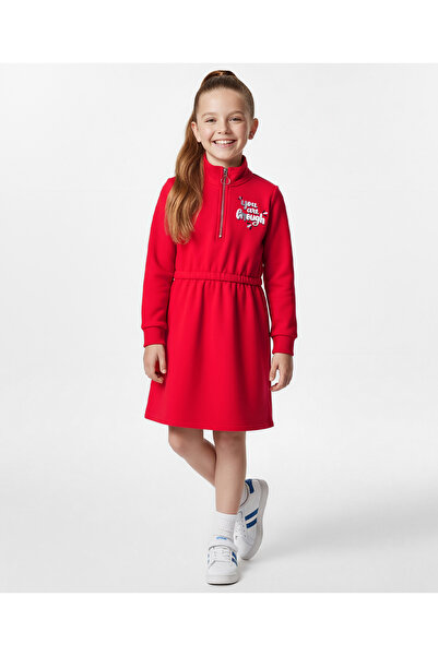 Pine kids Cotton Knit Full Sleeves Winter Dress With You are Enough Text Prin...