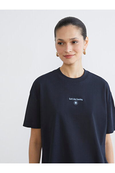 LC Waikiki Embroidered Crew Neck Women's T-Shirt