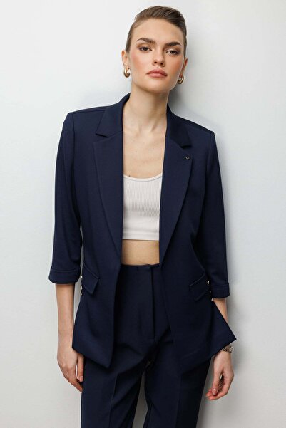 Ekol Duble Kol Yanları Yırtmaçlı Ceket