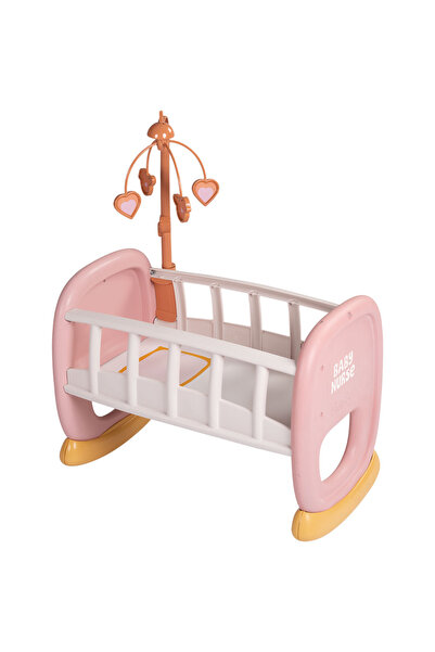 Smoby Leagan pentru papusa Baby Nurse Baby's Cot cu carusel