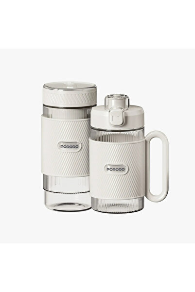 porodo خلاط سموثي محمول مزدوج الكوب من لايف ستايل - قابل لإعادة الشحن عبر منف...