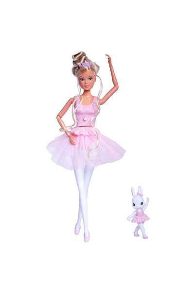 Simba Papusa Steffi Love Dancing Ballerinas 29 cm cu figurina