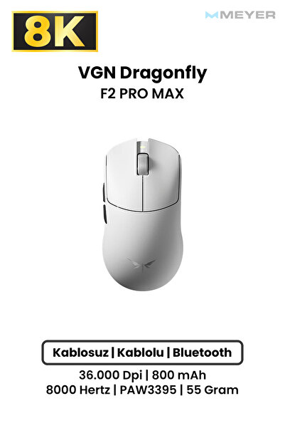 Meyer Gaming VGN Dragonfly F2 Pro Max Ultra-Lightweight 8K Wireless Gaming Mouse