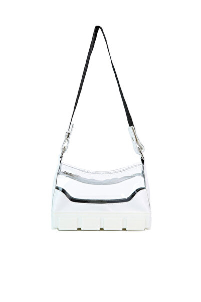 london Rag Women White Clear Utility Handbag