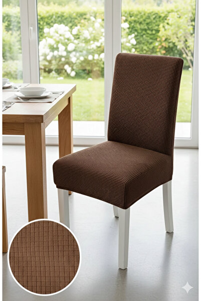 Hazineci Bey Lycra, Washable, Anti-Pilling, Chair Cover, 1 Piece Square Patte...