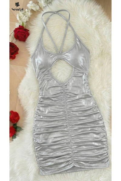 Generic Luxurious lingerie dress with a front slit and fitted silhouette – a ...