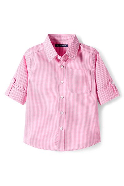 Pine kids Cotton Woven Full Sleeves Shirt With Checks - Pink