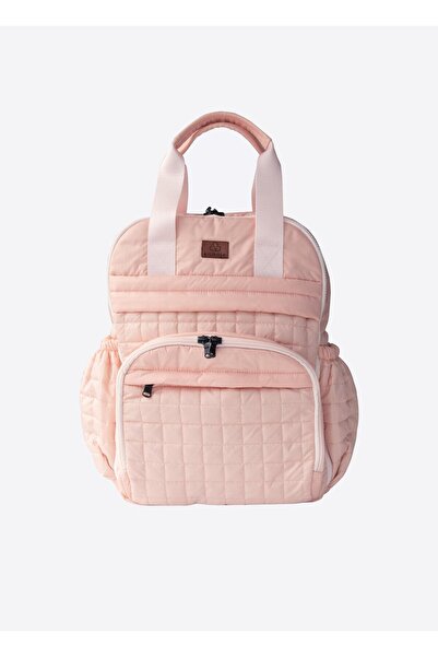 kitikate Rona Quilted Backpack Salmon