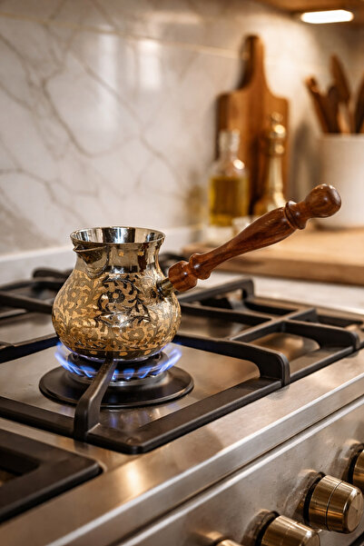 Kadim Vizyon Pirinç Cezve Büyük Boy 5inc