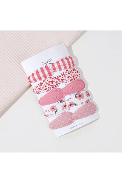 Accessories Hei Pink Cute Mini 5 чифта комплект щипки за коса за ежедневна уп...