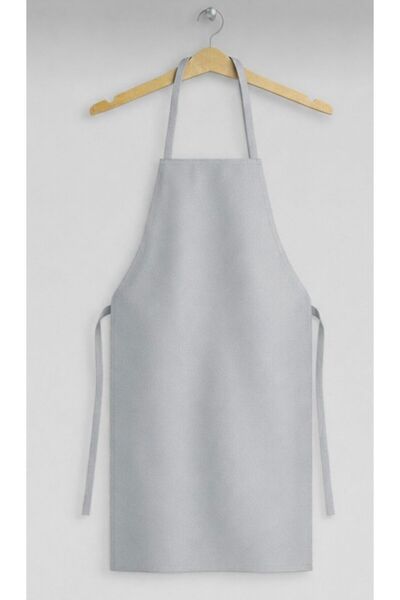 NAKKAŞİ ZARİF Fade-Resistant Kitchen Apron/Grey