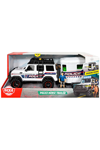 Dickie Toys Police Horse Trailer 40 cm with lights and sounds