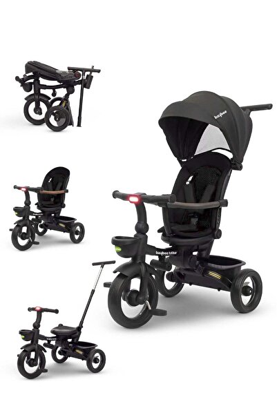 BAYBEE 7 in 1 Convertible Tricycle for Kids, Foldable Cycle with Parental Pus...