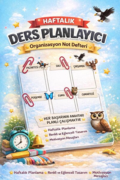 FAKİP Günlük Ders Çalışma Planlayıcı 16 Yaprak A5