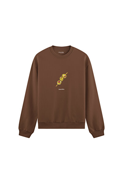 The Lucid Lab Extra Dirty Oversize Sweatshirt - Brown