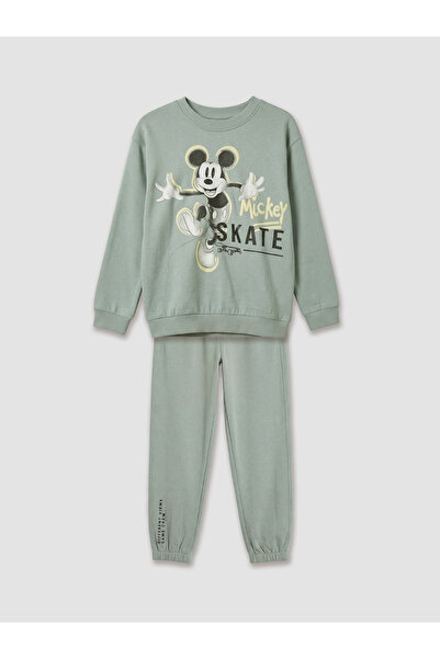 LC Waikiki Hanorac și pantaloni de trening pentru băieți, cu imprimeu Mickey ...