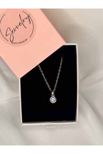 sevvelry Çelik Minimal Nazar Kolye