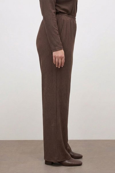 MYLİNE Pantaloni tricotați cu buzunare și talie elastică