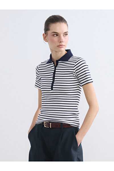 LC Waikiki Striped Polo Shirt for Women