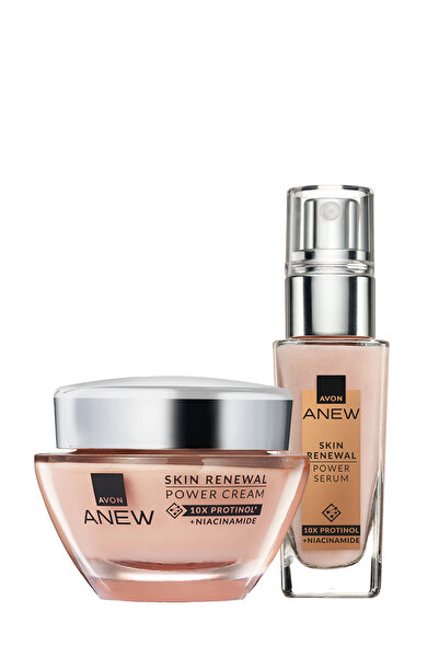 AVON Anew Skin Renewal Power Yüz Kremi ve Serum Paketi