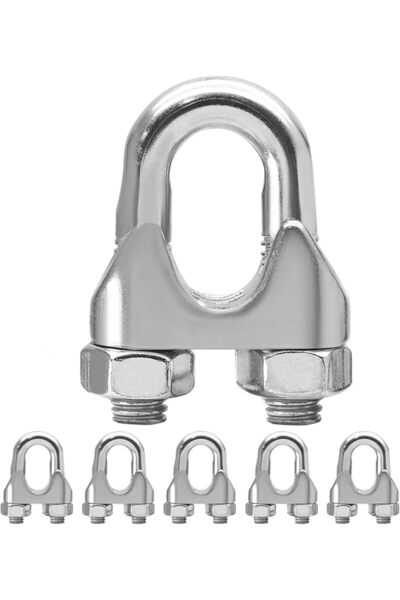 The Bros مشبك سلك فولاذي M10 (3/8 بوصة) شديد التحمل، مشابك كابلات من الفولاذ ...