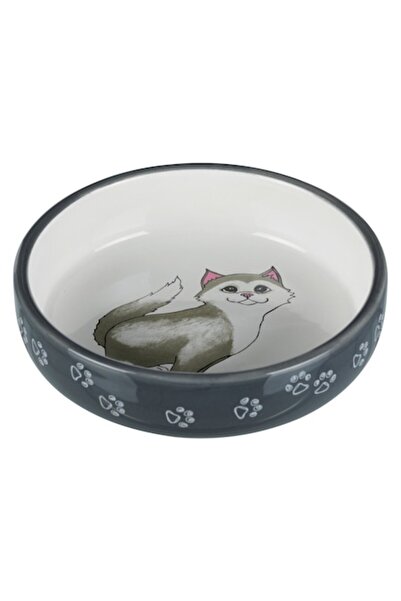 Trixie Bol ceramic pentru pisici 0,3 l/ø 15 cm gri