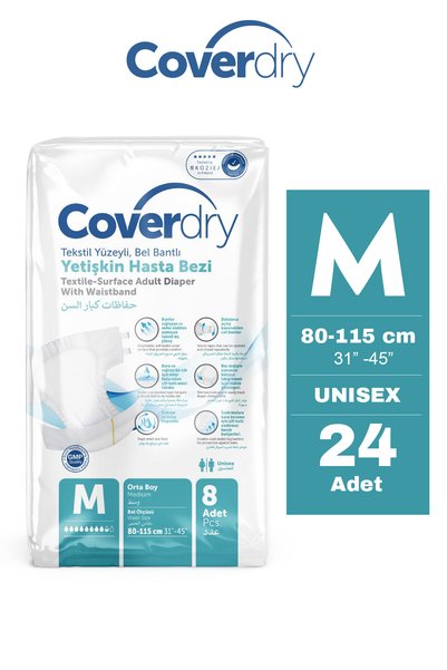 Coverdry Medium 8'li Hasta Bezi 3 Paket