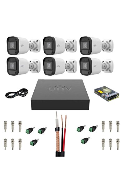 Uniview Complete Surveillance System Uniview, 6 Cameras, 2MP, Full HD