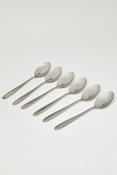 R&B Unisex Silver–colored 6 Piece Spoon Set