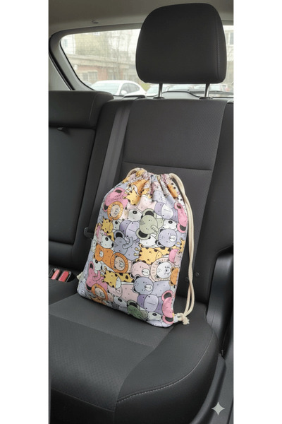 Melien Baby Pastel Pamuklu Anne Bebek Sporcu Kıyafet Çantası - Kuru Islak Kir...