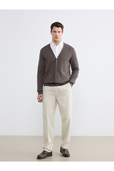 LC Waikiki Beige Standard Fit Men's Chino Trousers