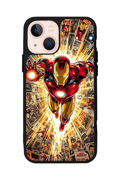 BGAKSESUAR iPhone 13/14 Uyumlu Iron Man ( Demir Adam ) Tasarımlı Glossy Premi...