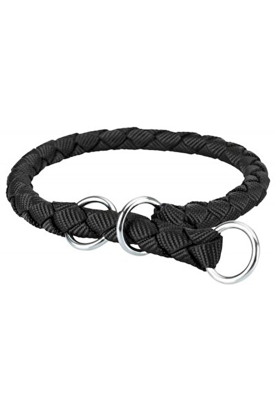 Trixie Cavo Cord Collar with Stop Black M-L 43-51 cm/ø 18 mm