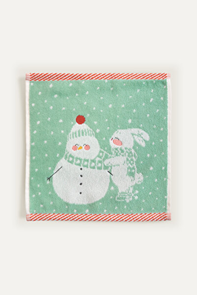 Casadora Baby Snow Green 100% Organic Cotton My First Towel - 30X30Cm